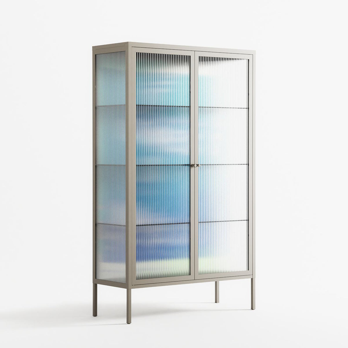 It Comes in Waves - Cabinet - Ciara Wade - Pebble - Reeded glass