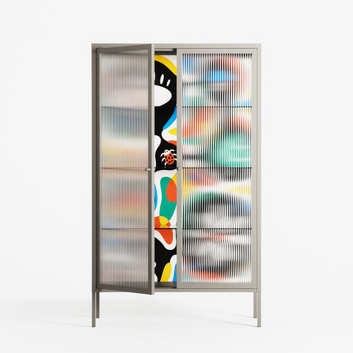 Alive - Cabinet - Vratislav Pecka - Pebble - Reeded glass
