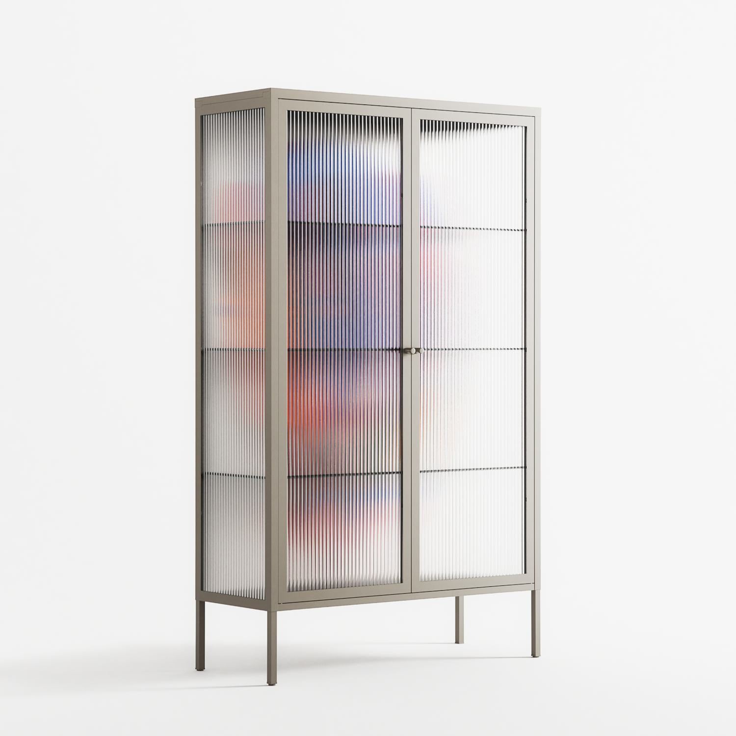 Balloons - Cabinet - Vratislav Pecka - Pebble - Reeded glass