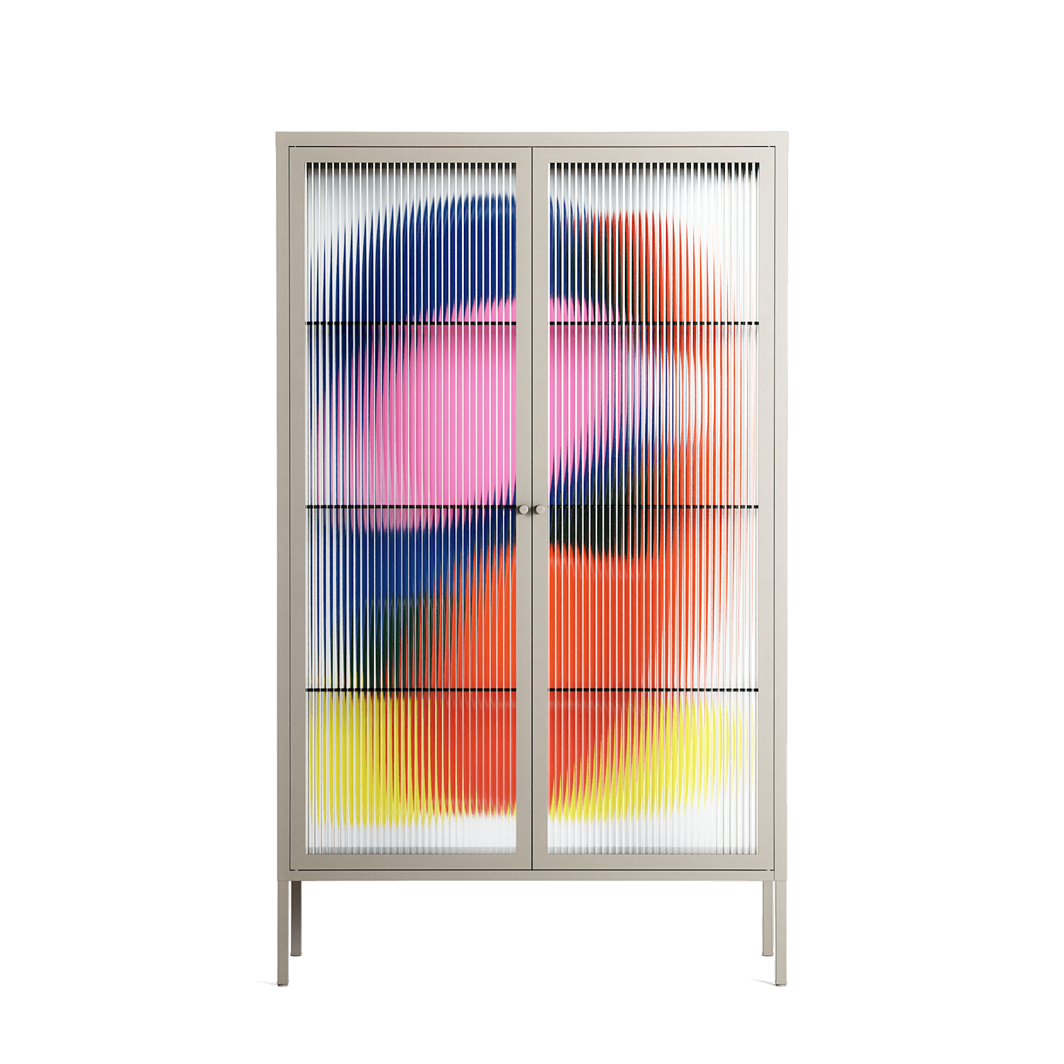 Blends - Cabinet - Vratislav Pecka - Pebble - Reeded glass