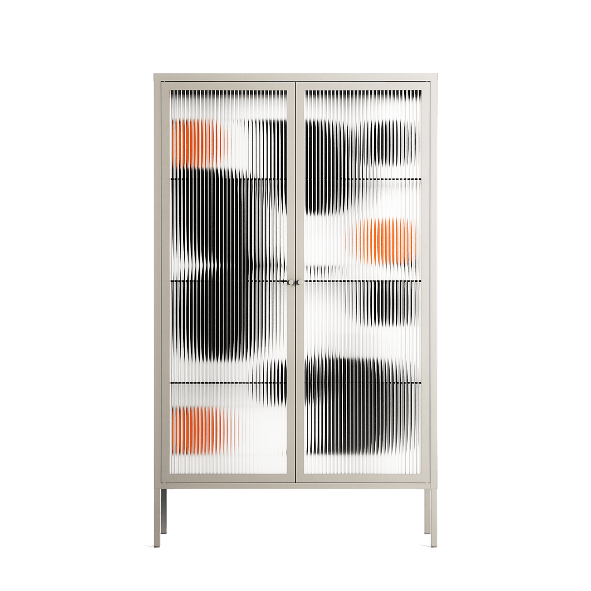 Conserto2 - Cabinet - Vratislav Pecka - Pebble - Reeded glass