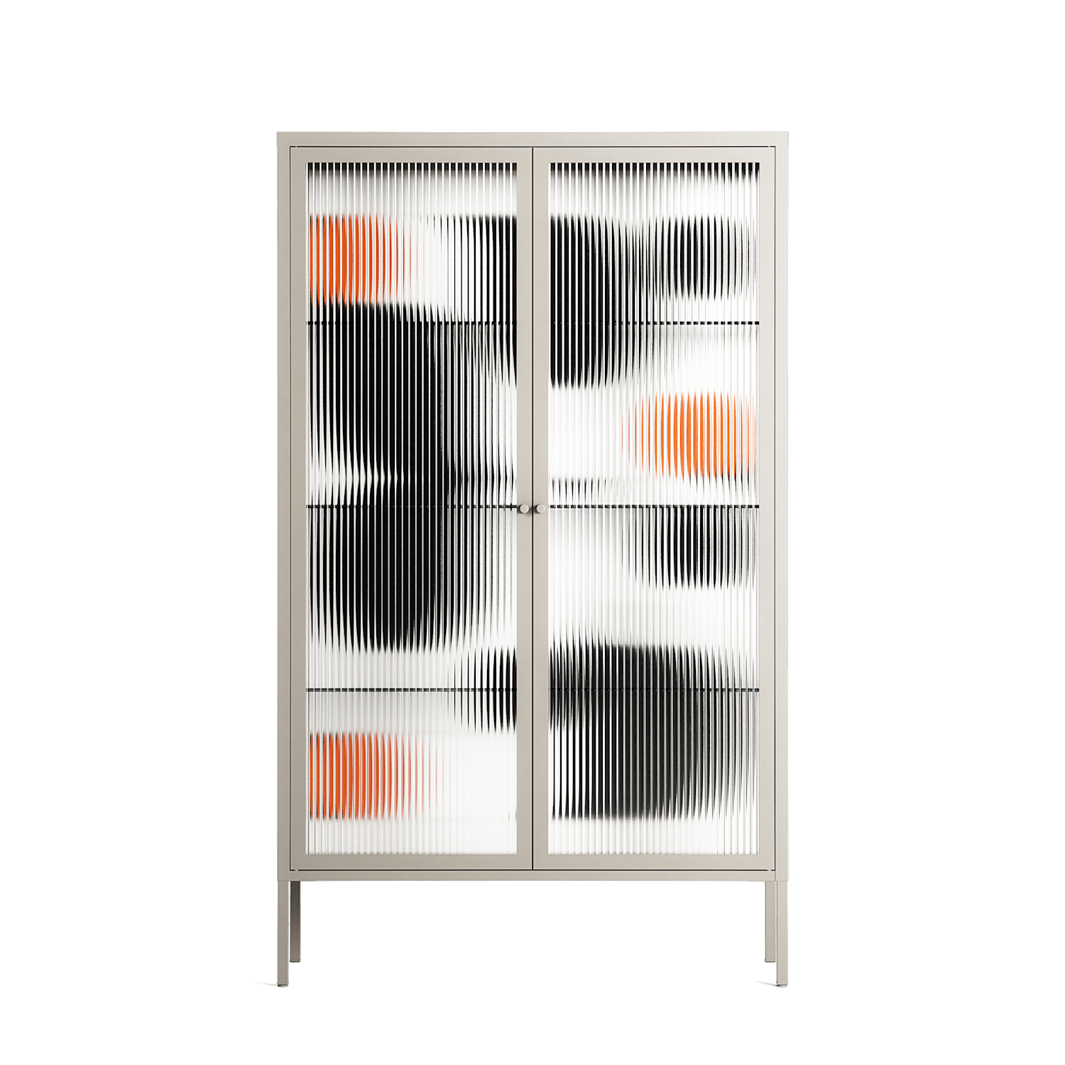 Conserto2 - Cabinet - Vratislav Pecka - Pebble - Reeded glass