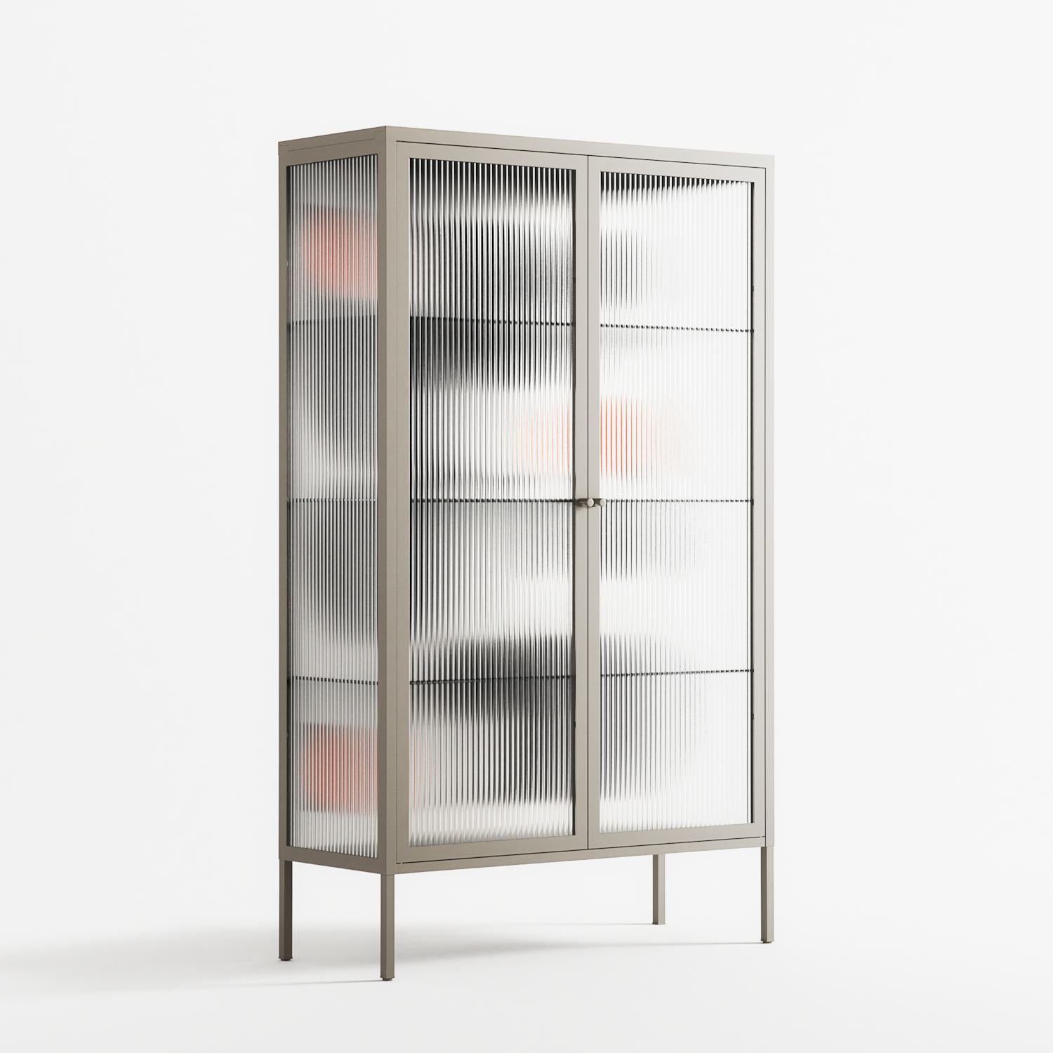 Conserto2 - Cabinet - Vratislav Pecka - Pebble - Reeded glass