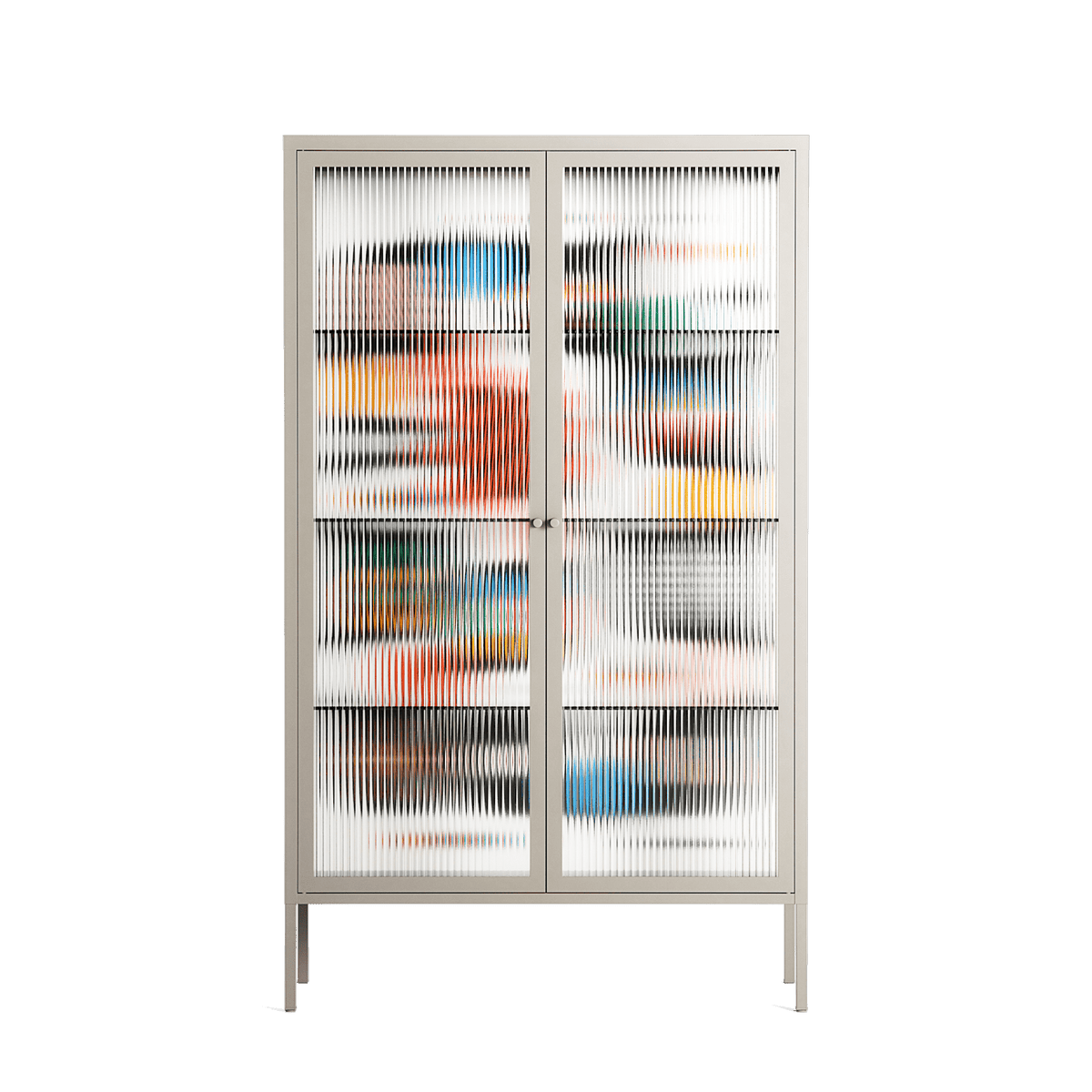 Connections - Cabinet - Vratislav Pecka - Pebble - Reeded glass