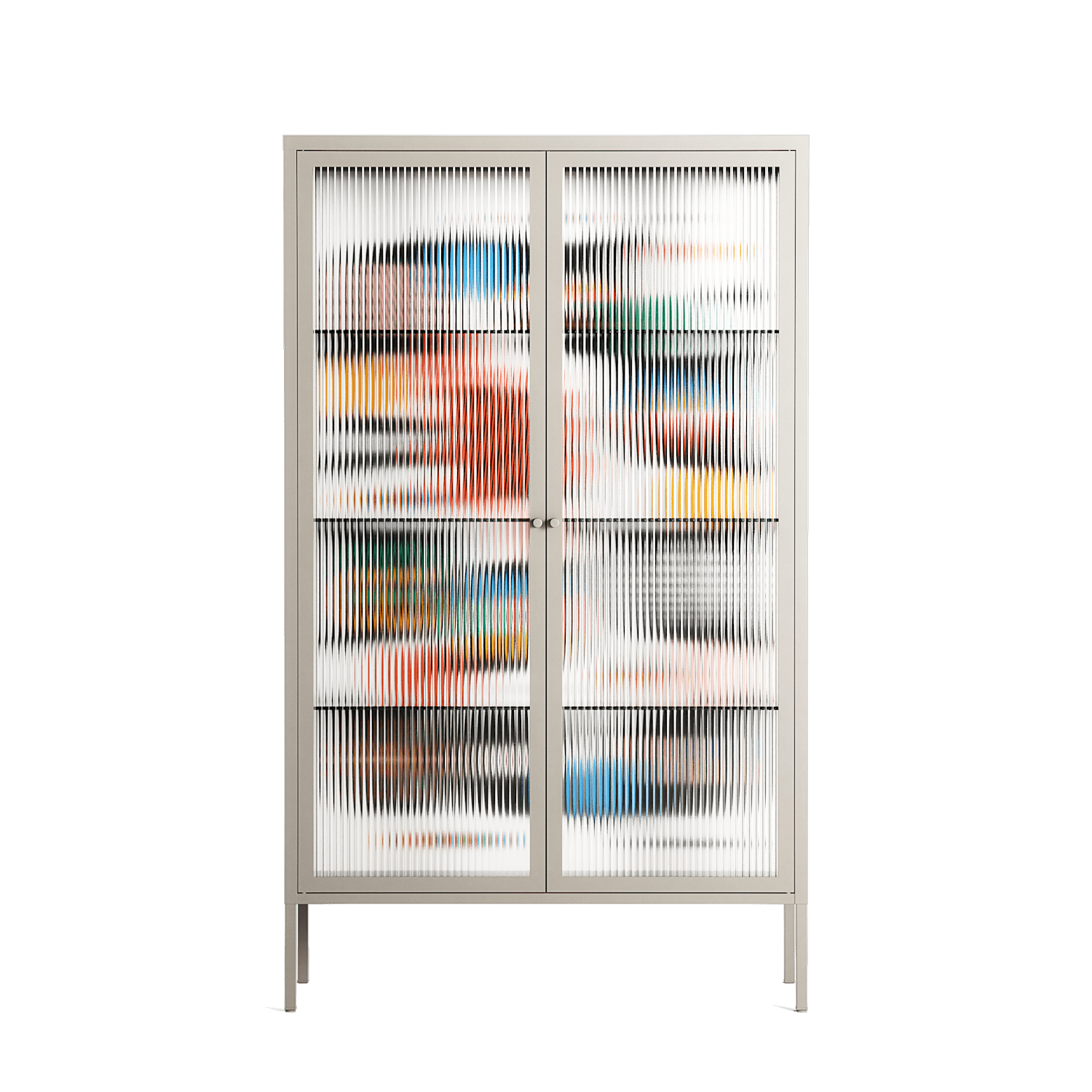 Connections - Cabinet - Vratislav Pecka - Pebble - Reeded glass