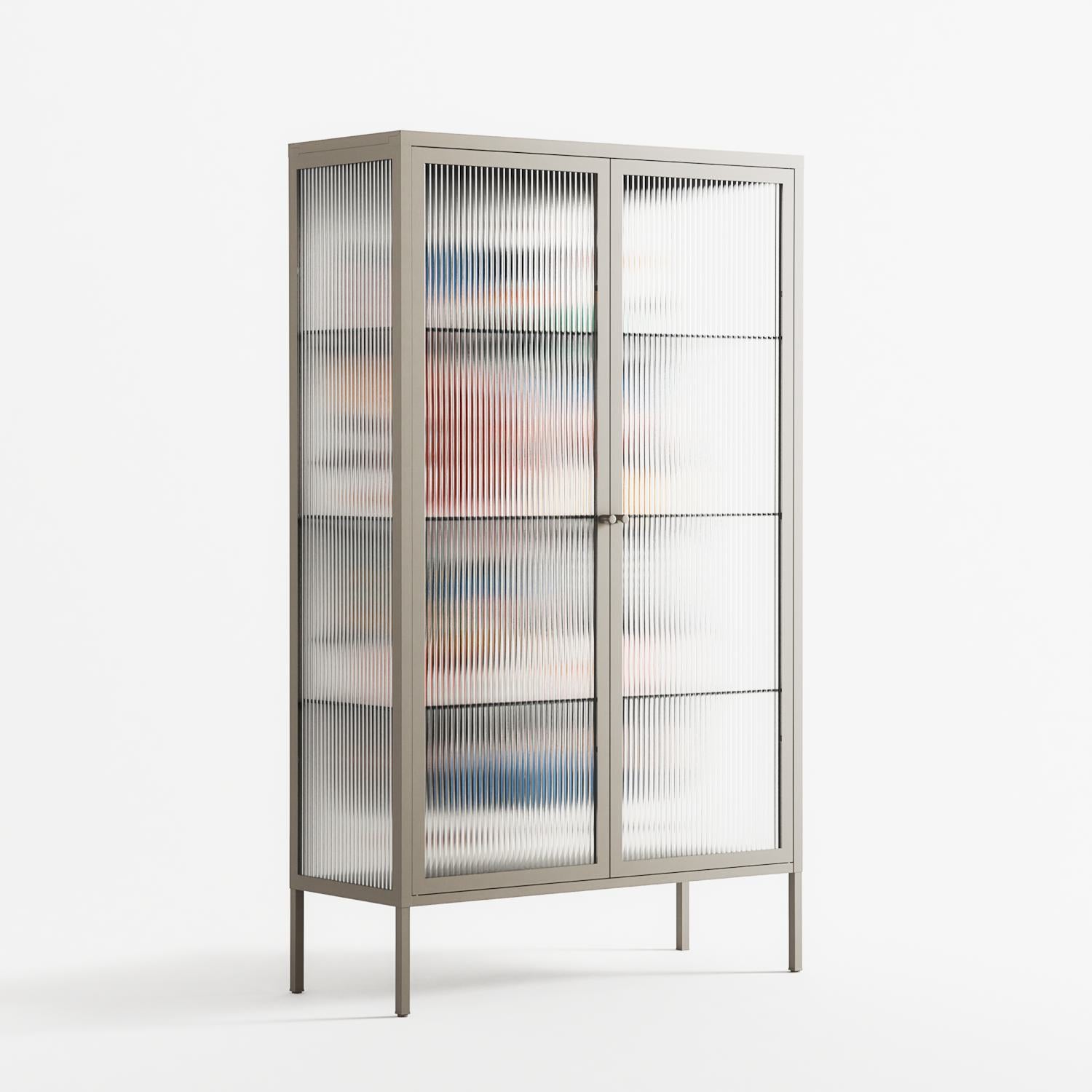 Connections - Cabinet - Vratislav Pecka - Pebble - Reeded glass