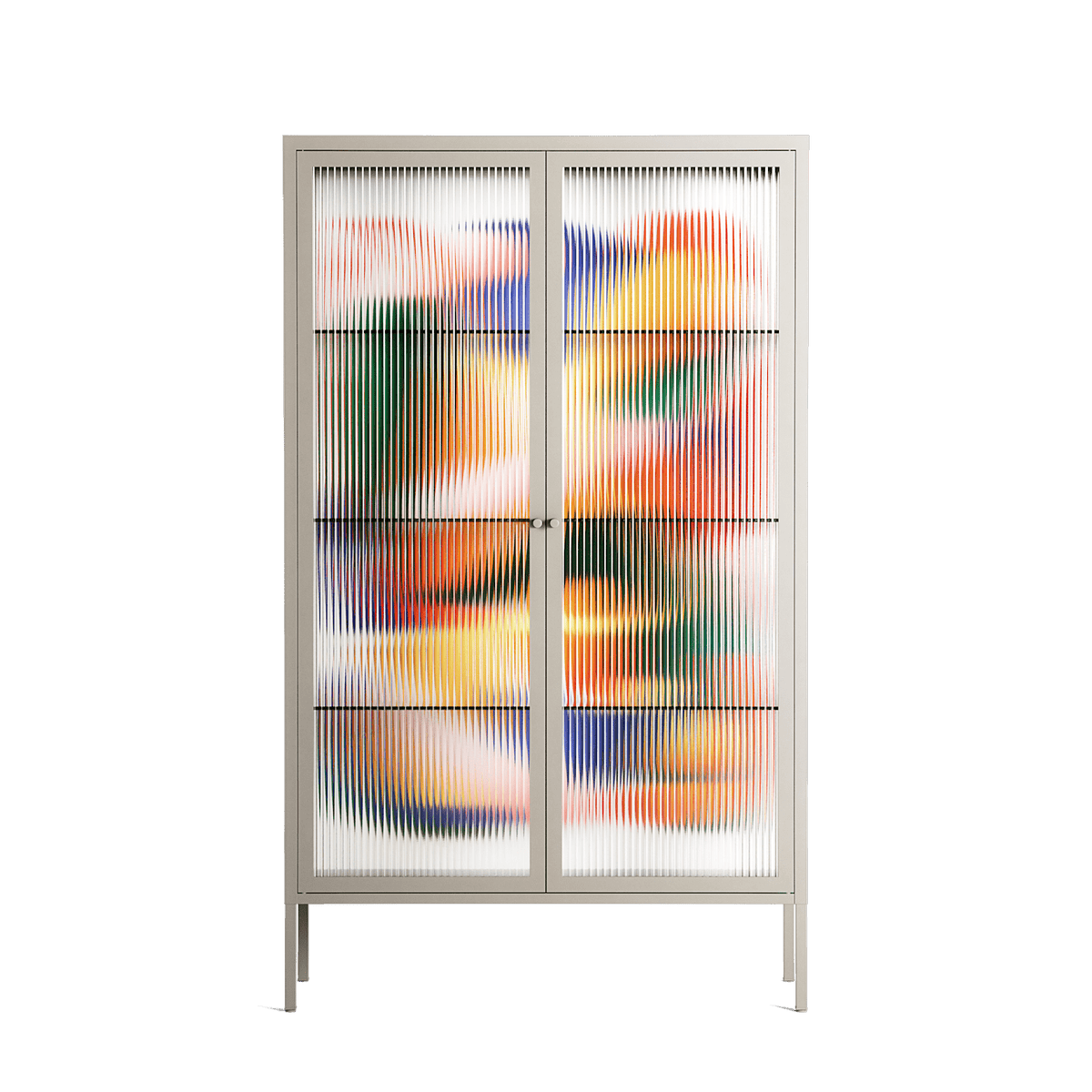 Gloss - Cabinet - Vratislav Pecka - Pebble - Reeded glass