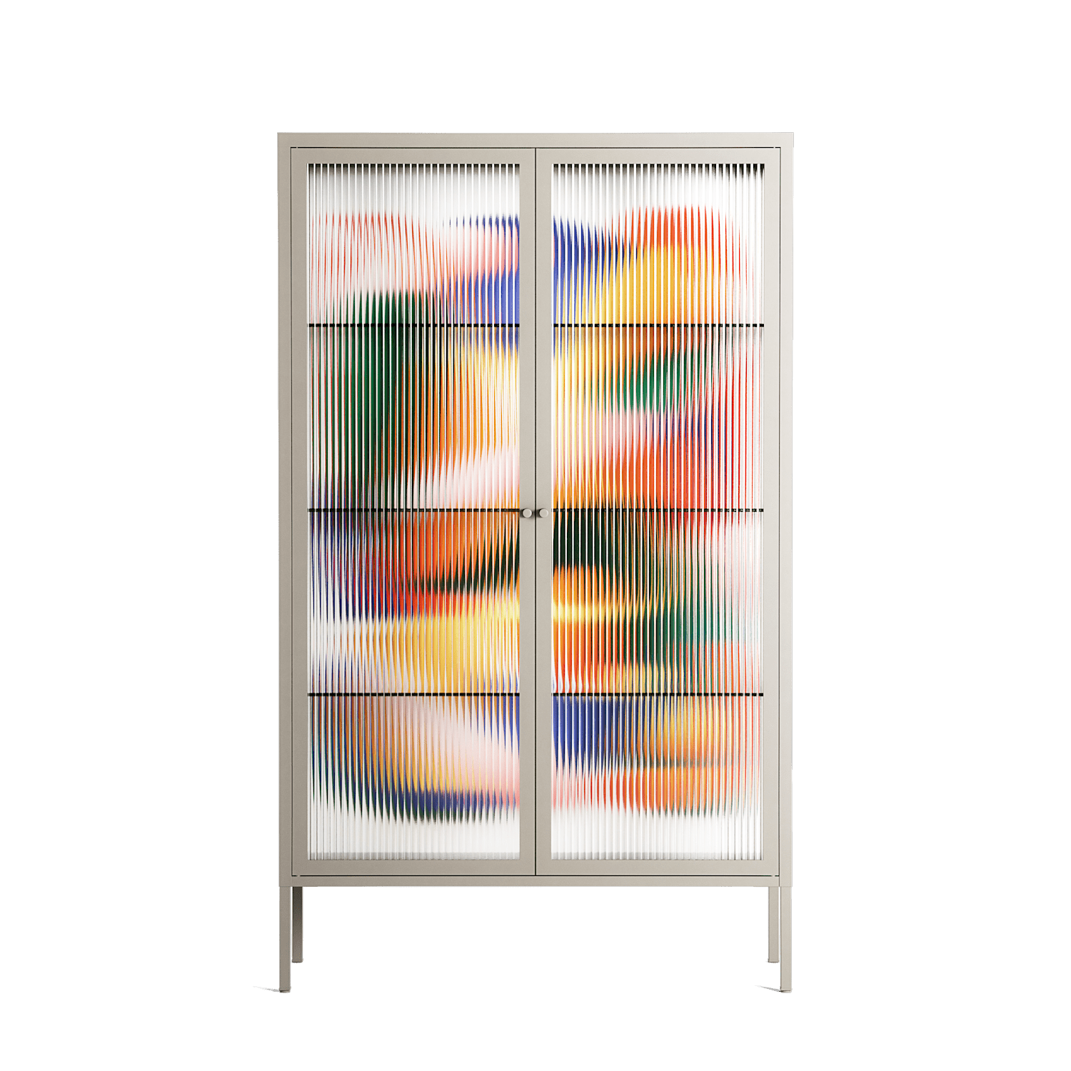 Gloss - Cabinet - Vratislav Pecka - Pebble - Reeded glass