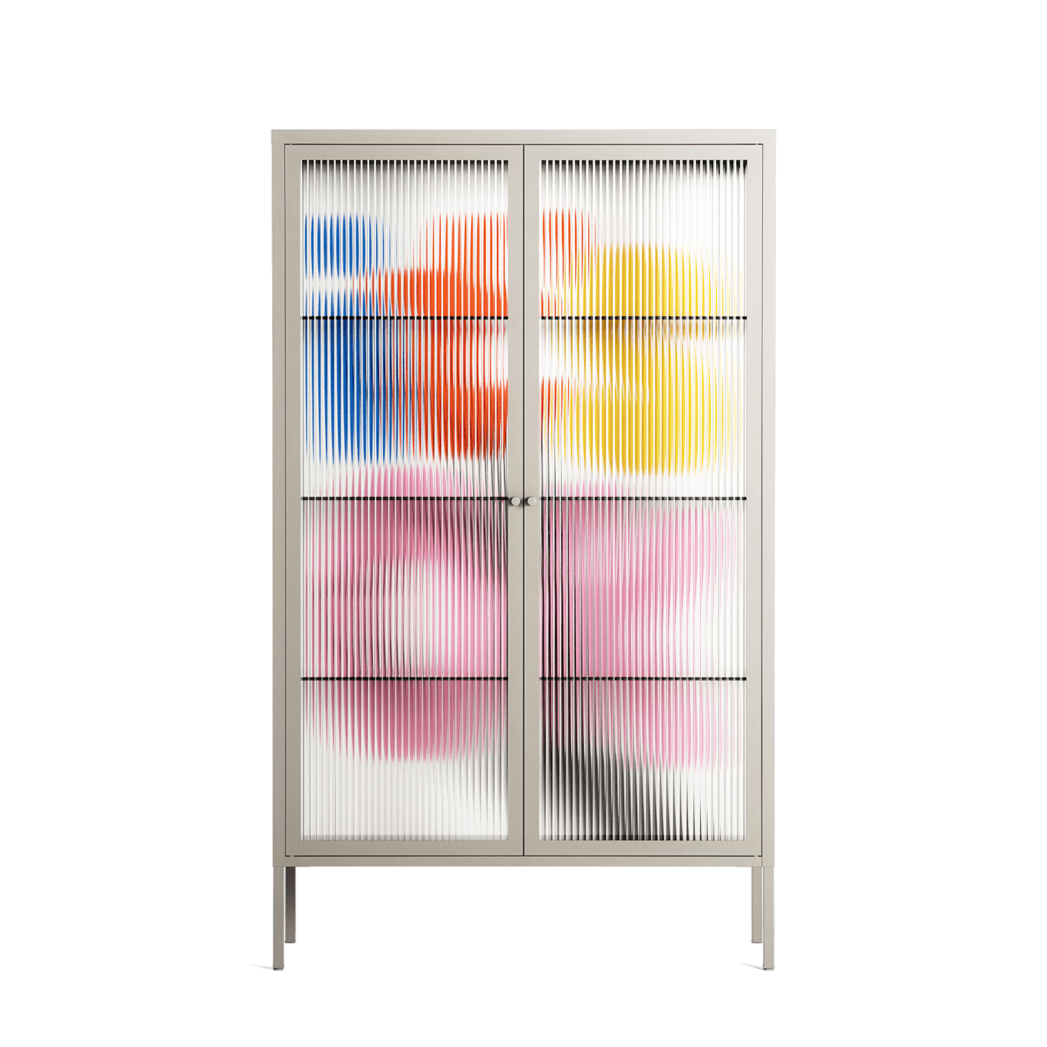 Its Ok - Cabinet - Vratislav Pecka - Pebble - Reeded glass