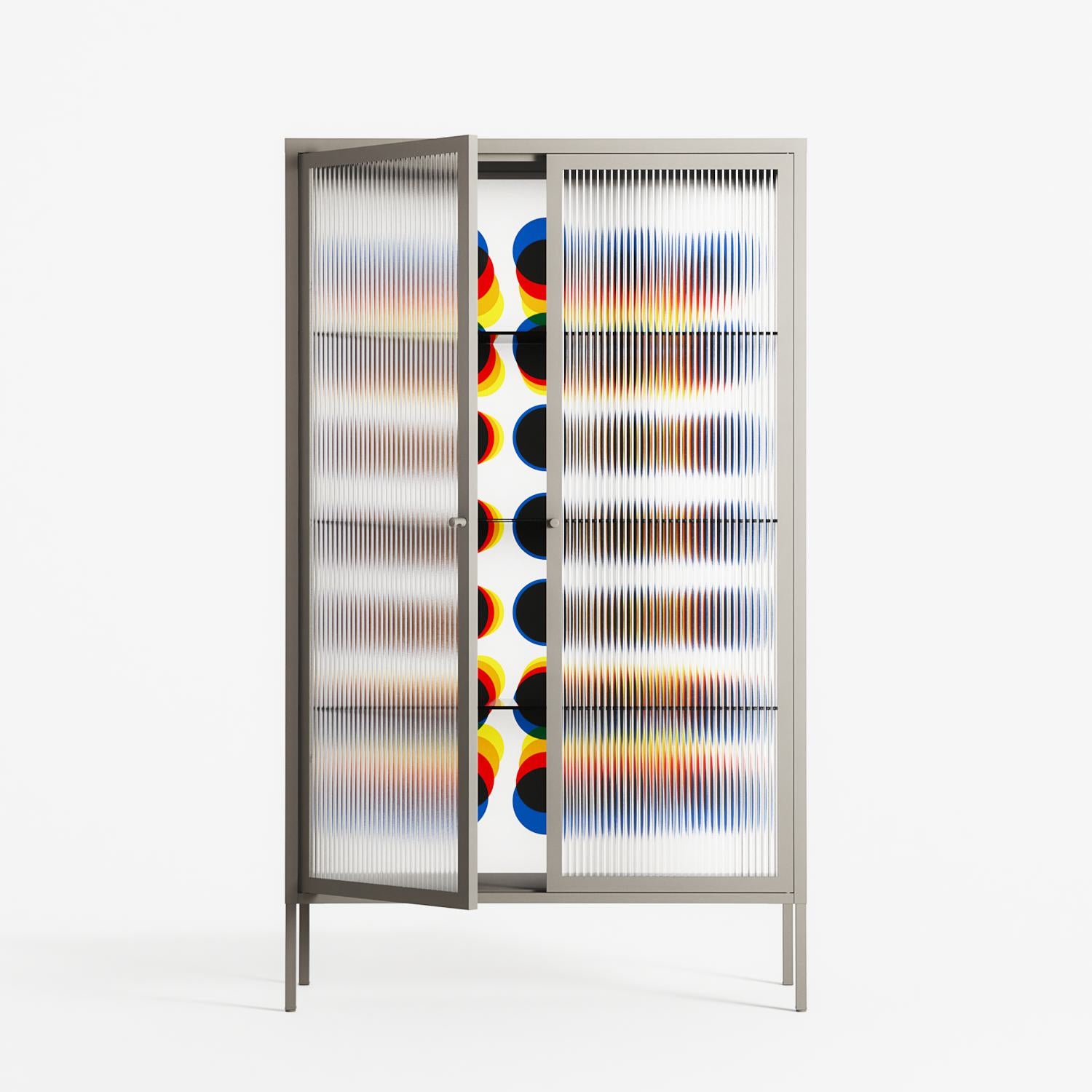 Perspektiva - Cabinet - Vratislav Pecka - Pebble - Reeded glass