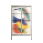 Spilled Paint - Cabinet - Vratislav Pecka - Pebble - Reeded glass