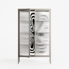 Splash of black - Cabinet - Vratislav Pecka - Pebble - Reeded glass