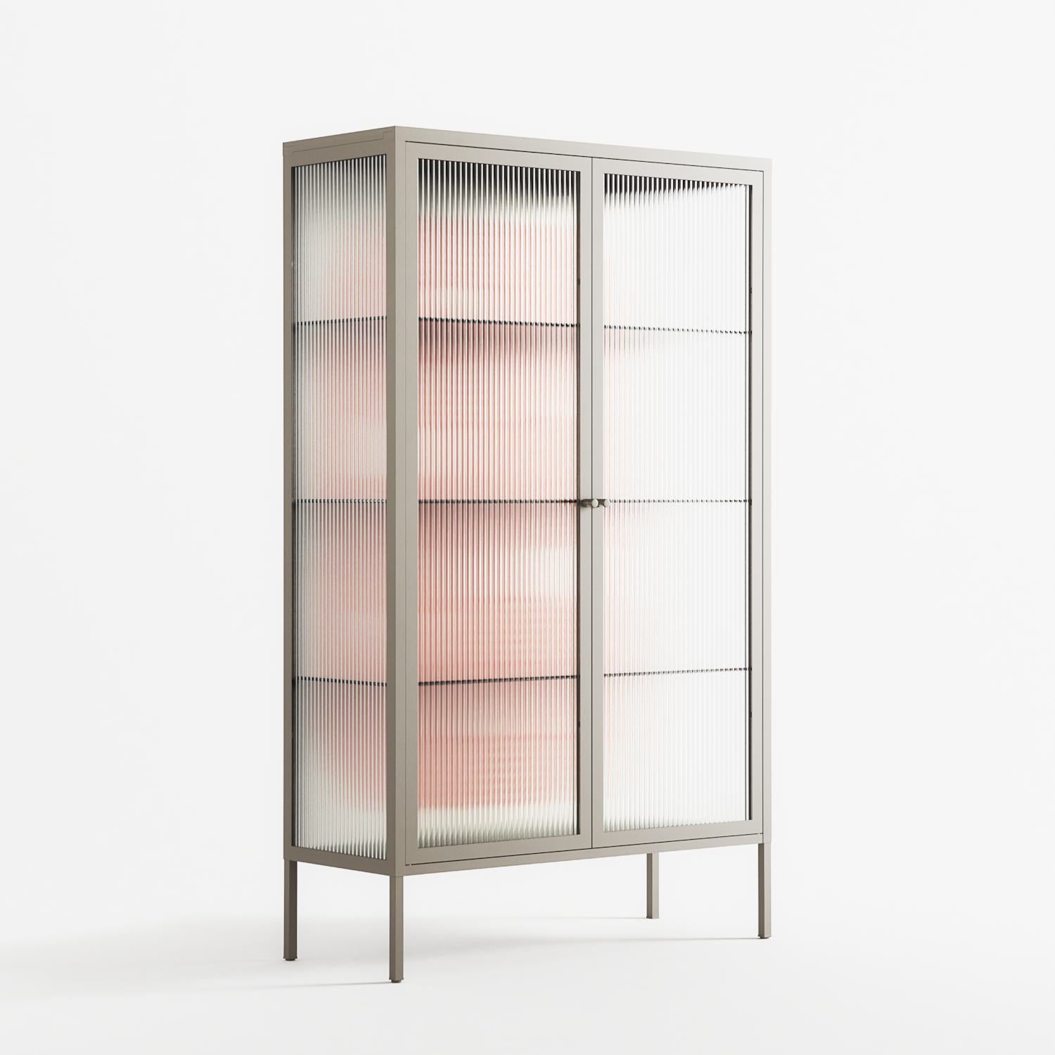 United - Cabinet - Vratislav Pecka - Pebble - Reeded glass