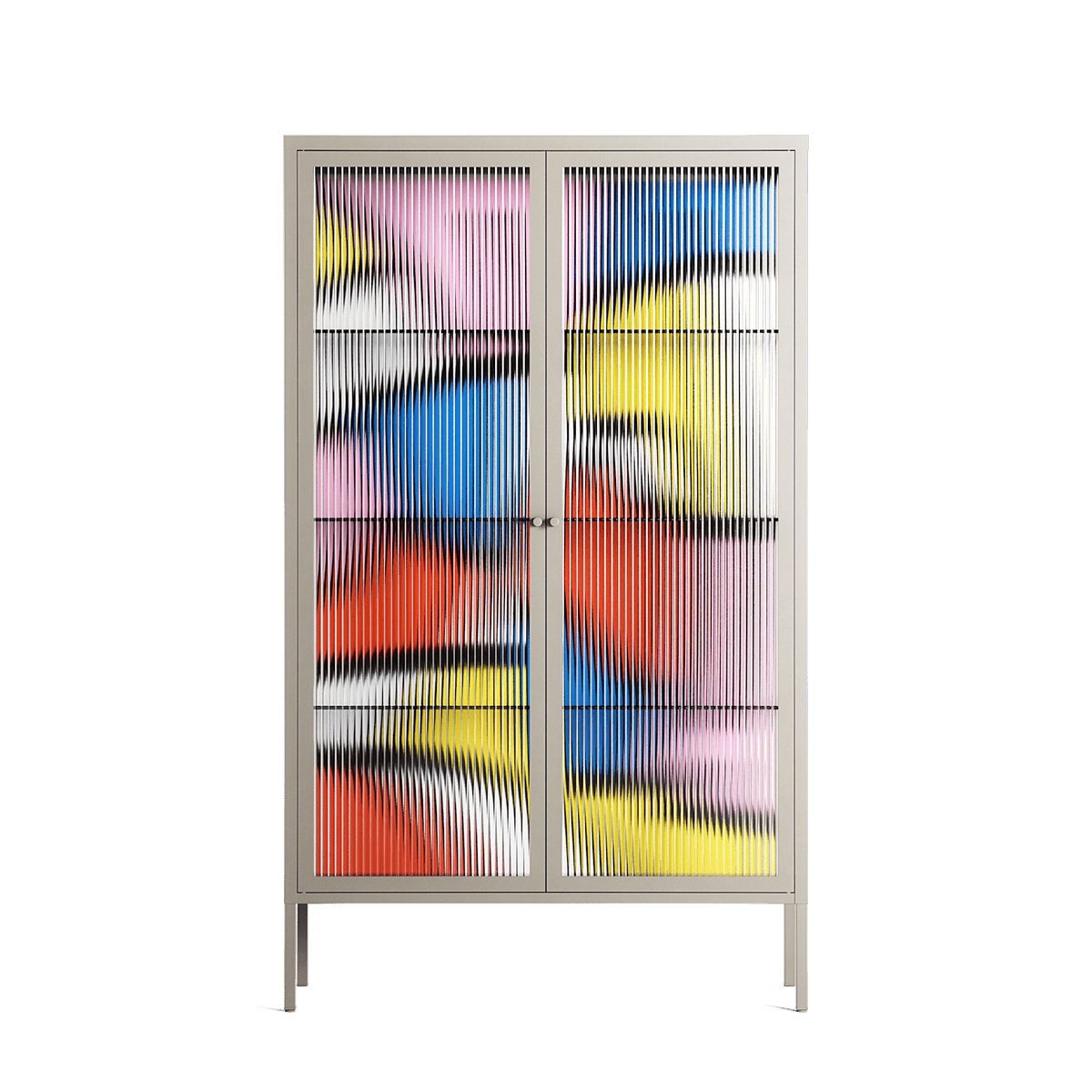 Yo - Cabinet - Vratislav Pecka - Pebble - Reeded glass