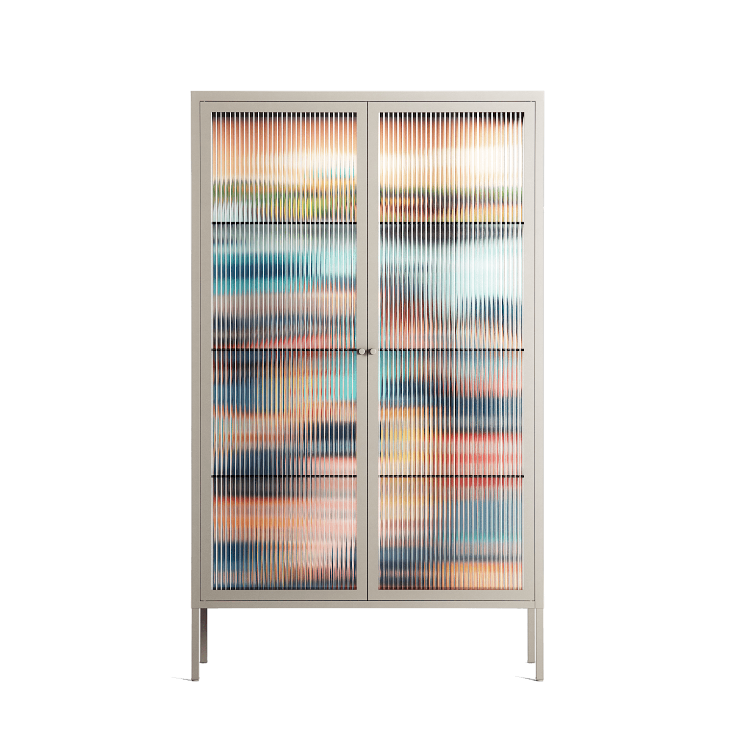 Gamla Stan - Cabinet - Nur Rydberg - Pebble - Reeded glass