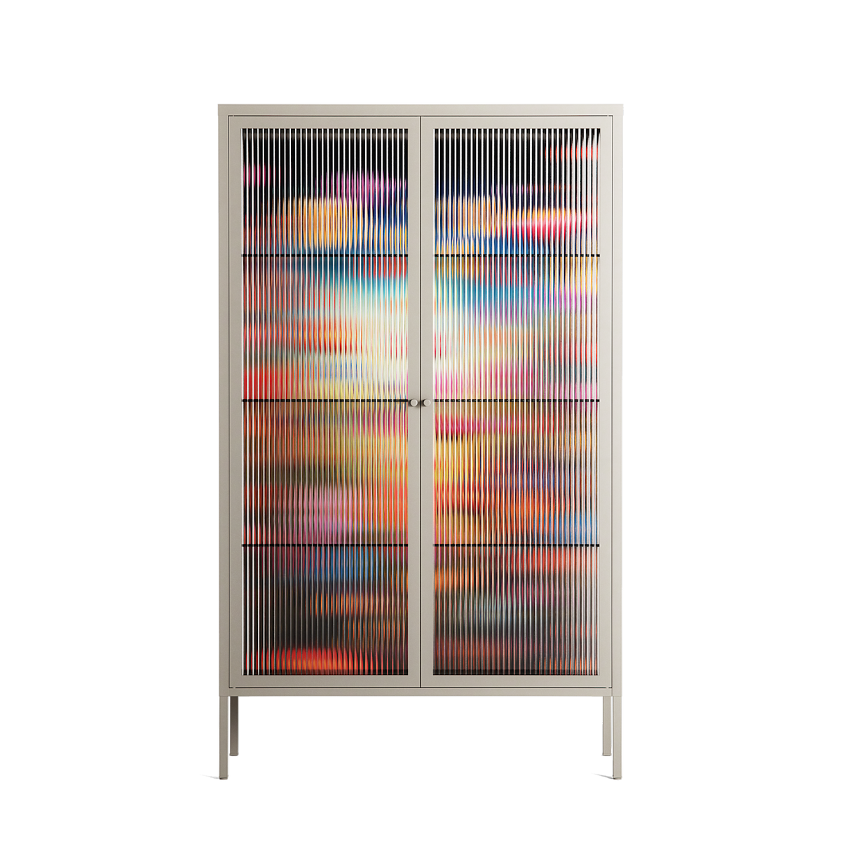 Greatful Meadow - Cabinet - Nur Rydberg - Pebble - Reeded glass