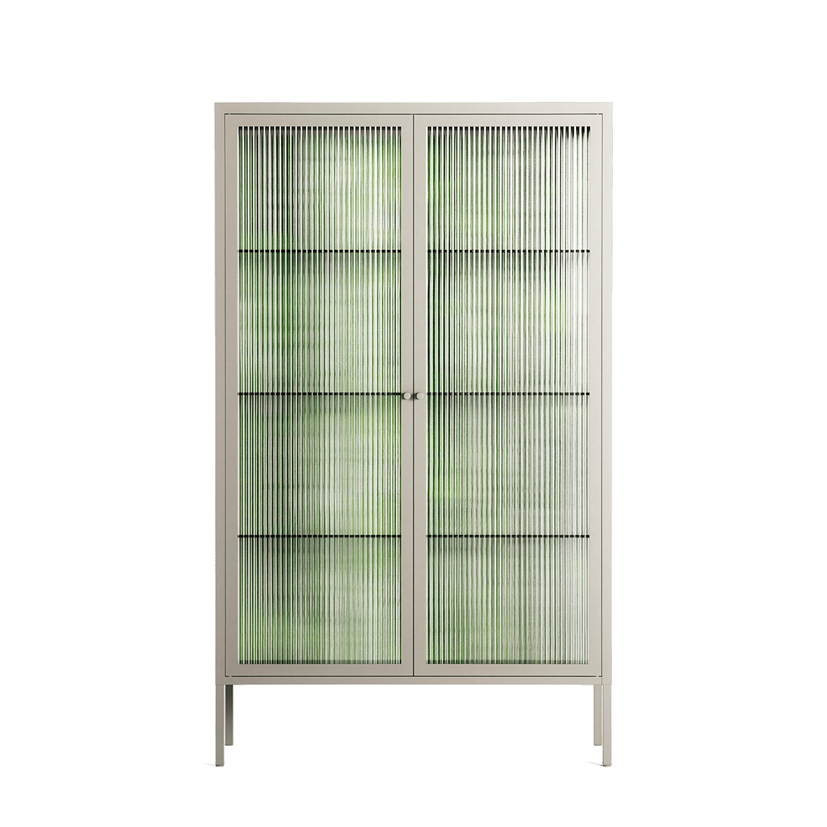 Björkskog - Cabinet - Nur Rydberg - Pebble - Reeded glass
