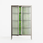 Björkskog - Cabinet - Nur Rydberg - Pebble - Reeded glass