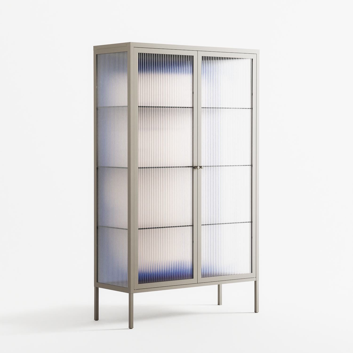 Good Bye - Cabinet - Andrea Devia-Nuño - Pebble - Reeded glass