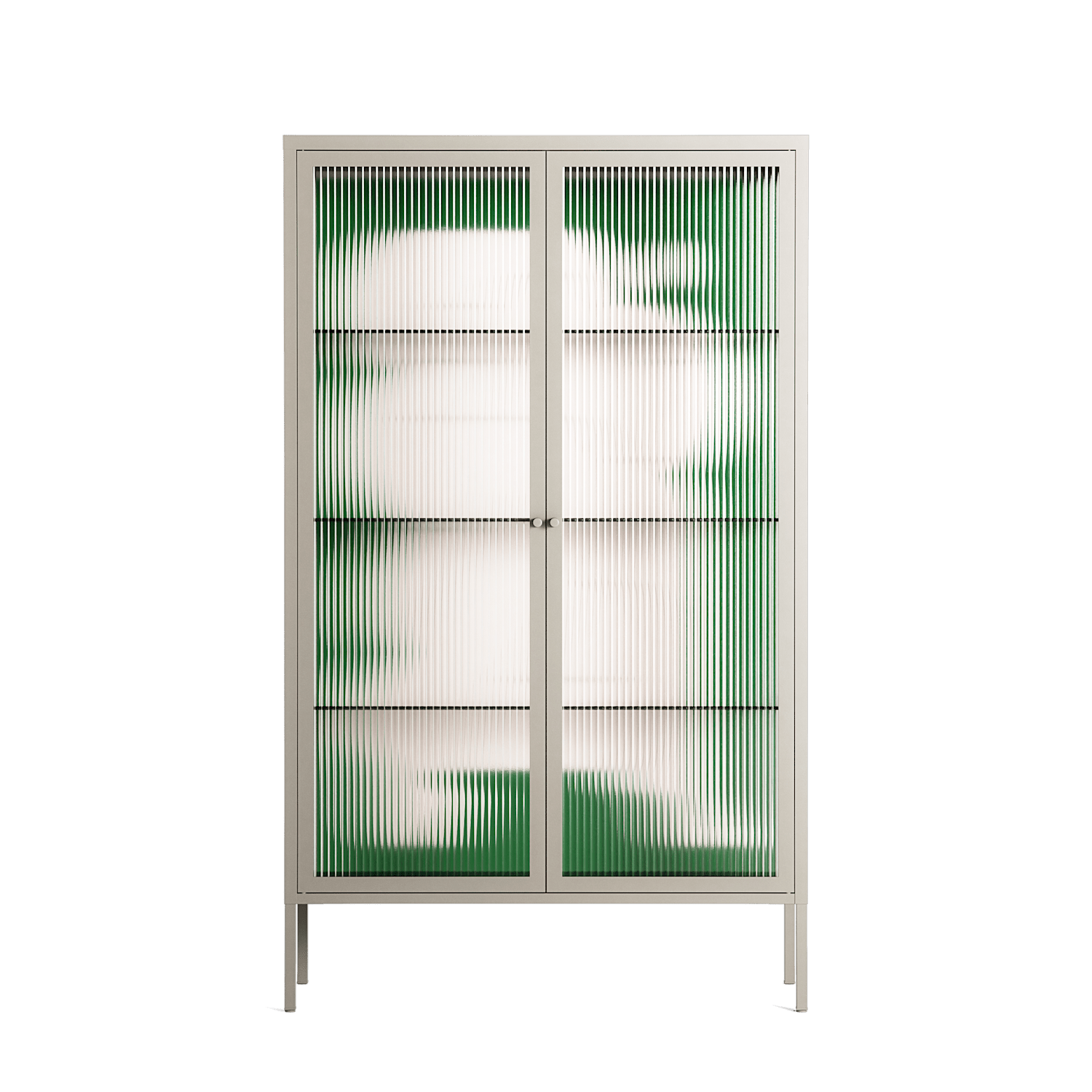 Carry - Cabinet - Andrea Devia-Nuño - Pebble - Reeded glass