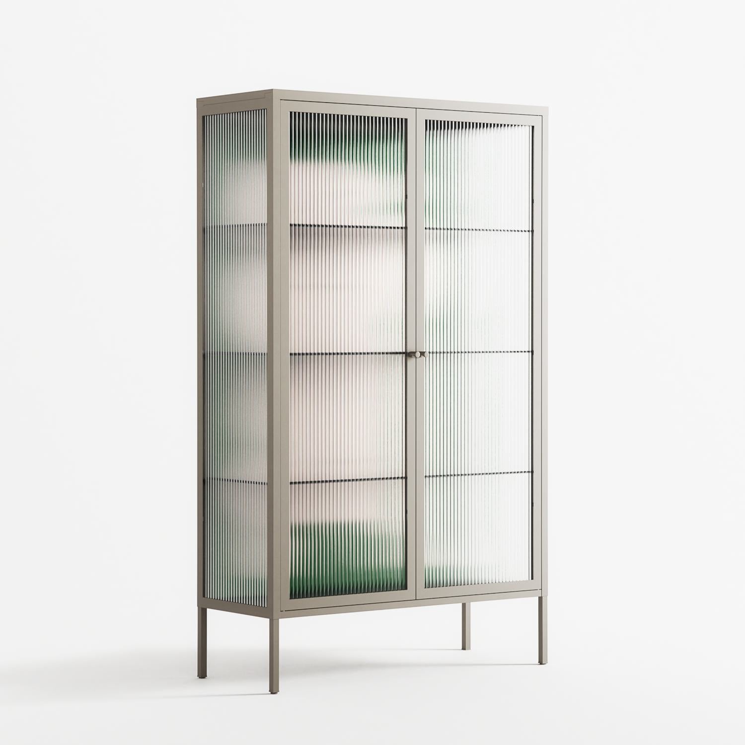 Carry - Cabinet - Andrea Devia-Nuño - Pebble - Reeded glass