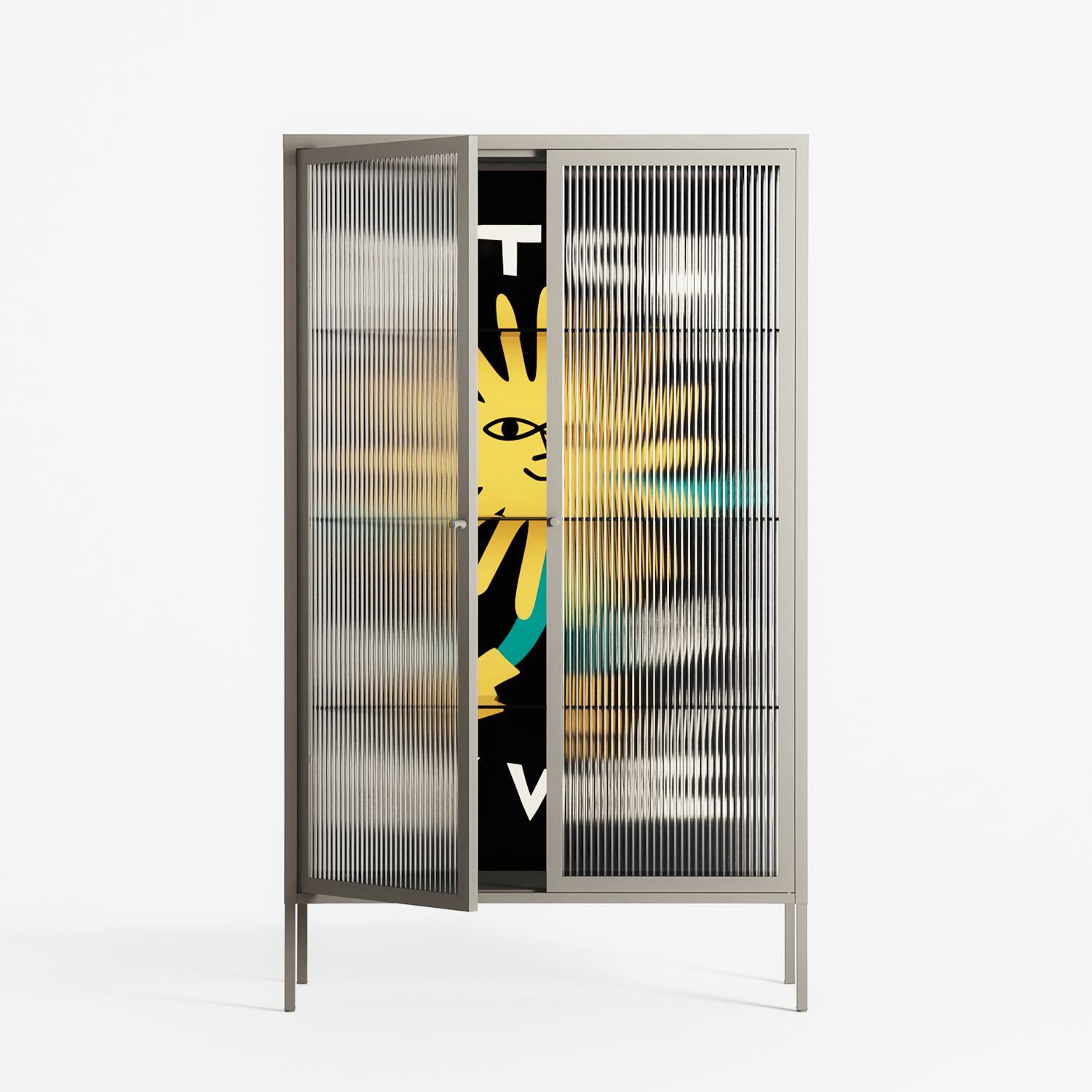 Bitch Don't Kill My Vibe - Cabinet - Aley Wild - Pebble - Reeded glass