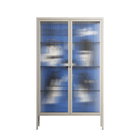 Cool Cool Salon Blue - Cabinet - Aley Wild - Pebble - Reeded glass