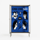 Cool Cool Salon Blue - Cabinet - Aley Wild - Pebble - Reeded glass