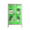 Cool Cool Salon Green - Cabinet - Aley Wild - Pebble - Reeded glass