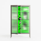 Cool Cool Salon Green - Cabinet - Aley Wild - Pebble - Reeded glass