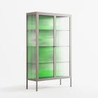 Cool Cool Salon Green - Cabinet - Aley Wild - Pebble - Reeded glass