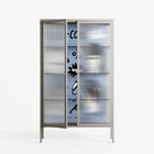 Cool Cool Salon Grey - Cabinet - Aley Wild - Pebble - Reeded glass