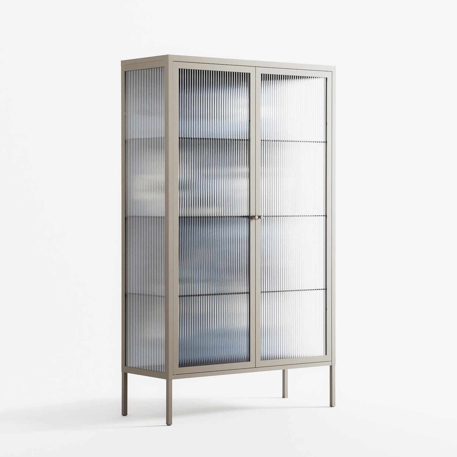 Cool Cool Salon Grey - Cabinet - Aley Wild - Pebble - Reeded glass