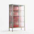 Cool Cool Salon Red - Cabinet - Aley Wild - Pebble - Reeded glass