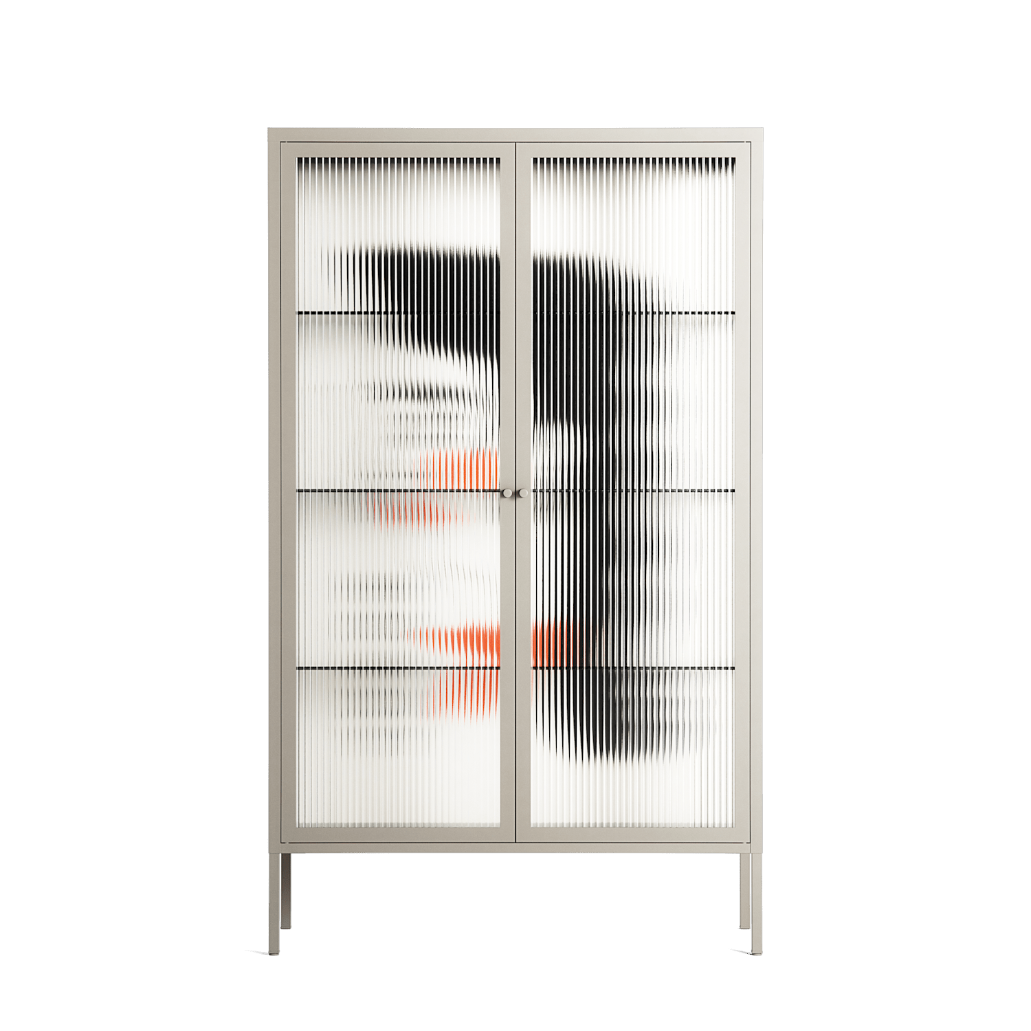 Howdy - Cabinet - Aley Wild - Pebble - Reeded glass