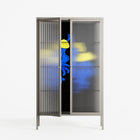 Mushroom Dance Blue - Cabinet - Aley Wild - Pebble - Reeded glass