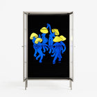 Mushroom Dance Blue - Cabinet - Aley Wild - Pebble - Reeded glass