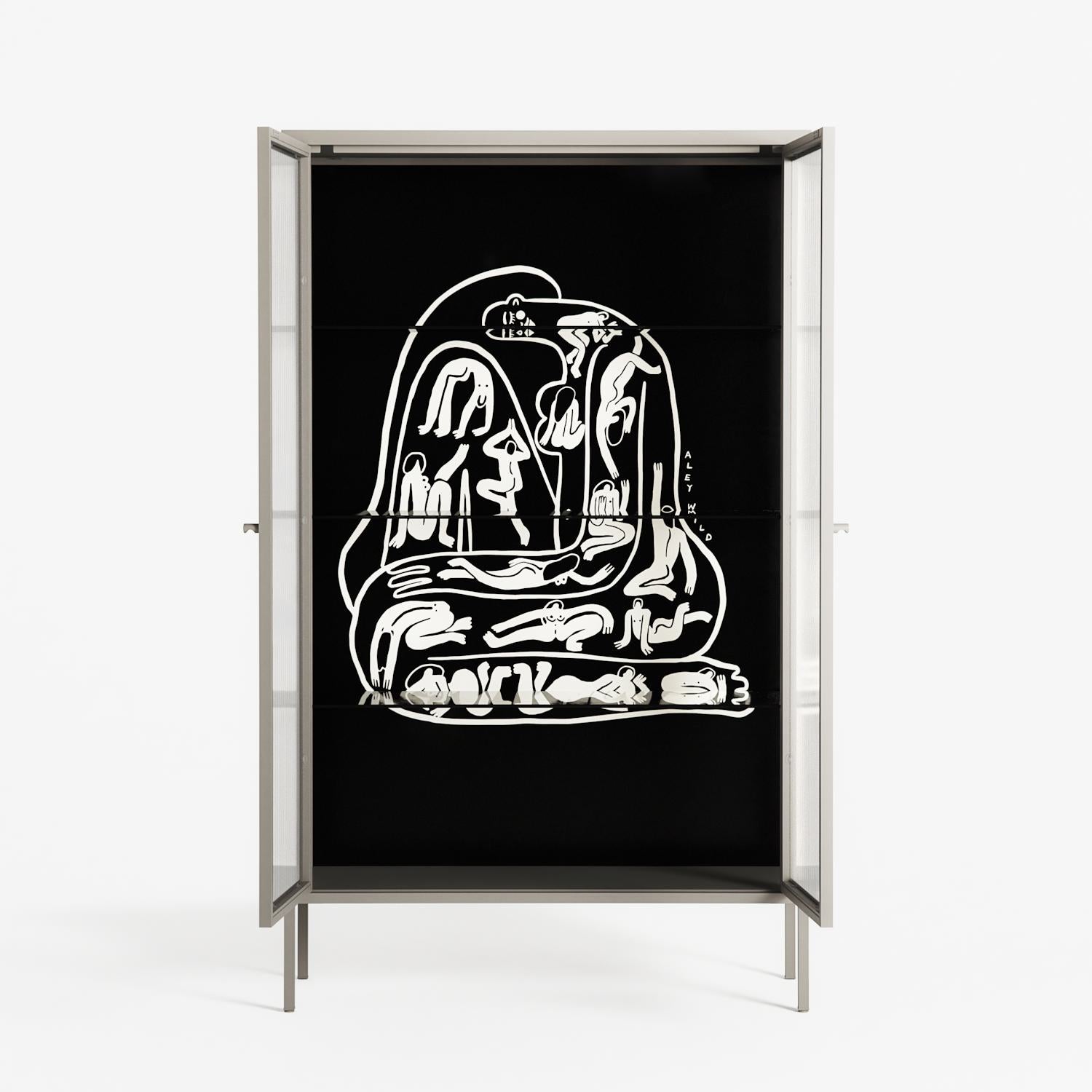 Nudes on Nudes - Cabinet - Aley Wild - Pebble - Reeded glass