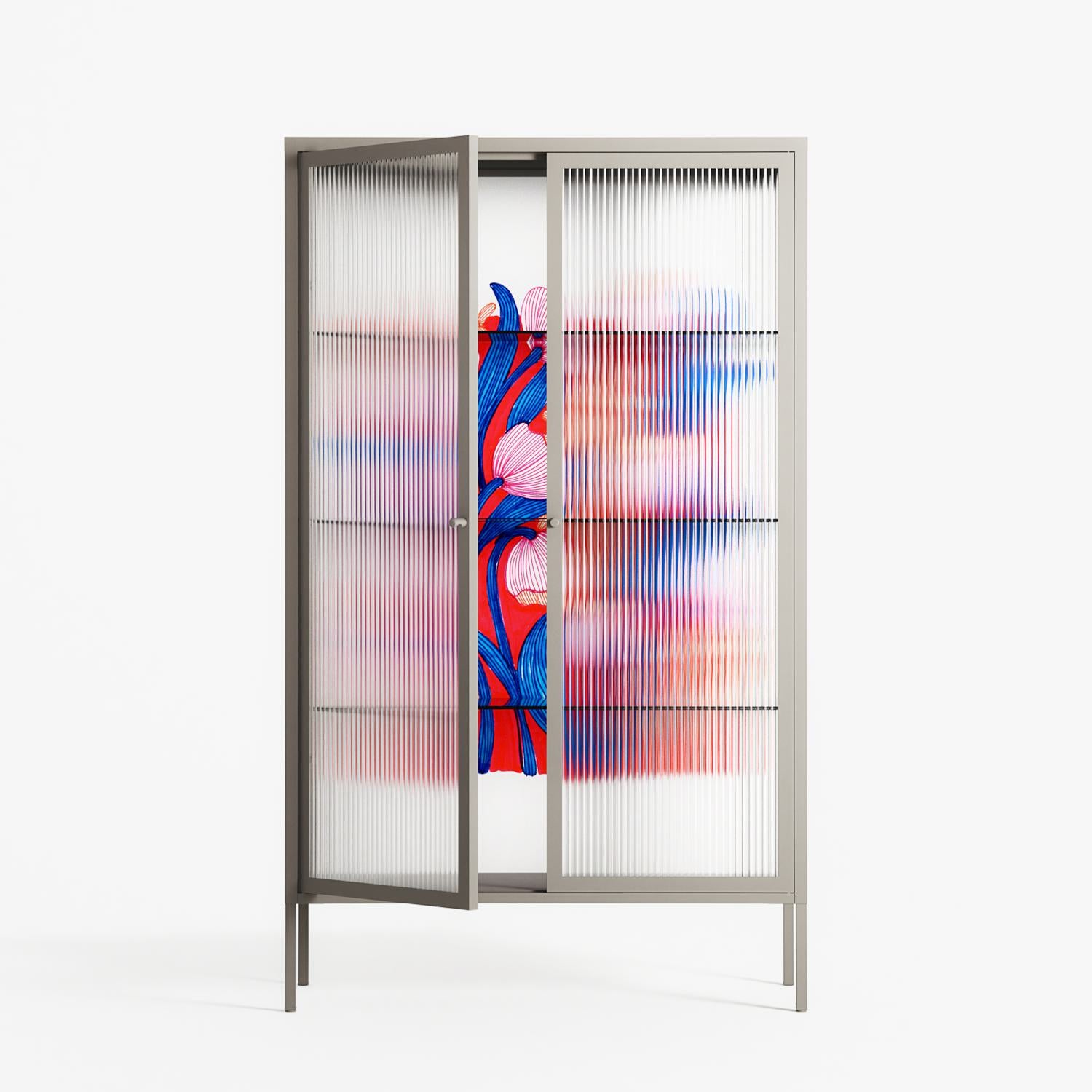 Buttercup - Cabinet - Katie O’Shea - Pebble - Reeded glass