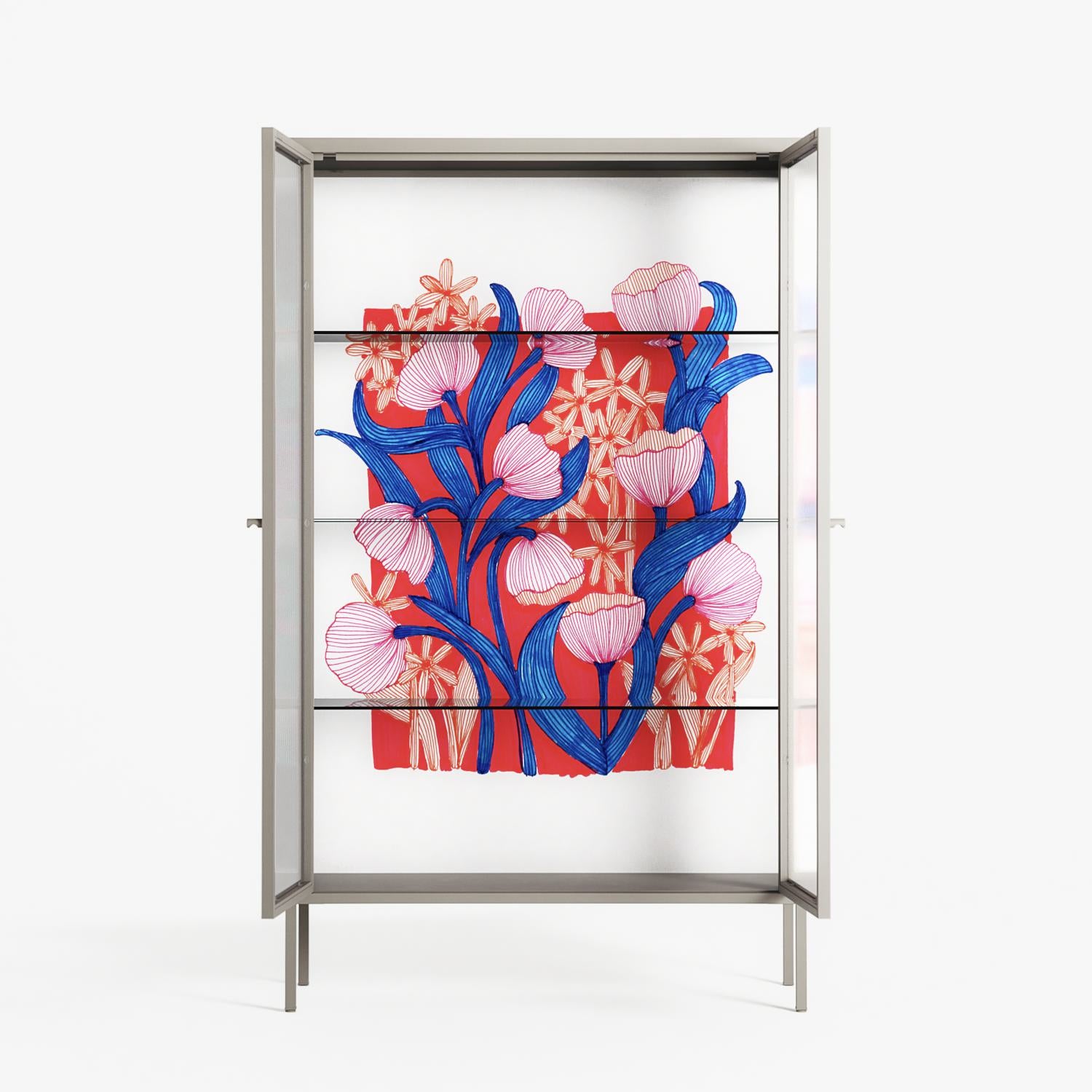 Buttercup - Cabinet - Katie O’Shea - Pebble - Reeded glass