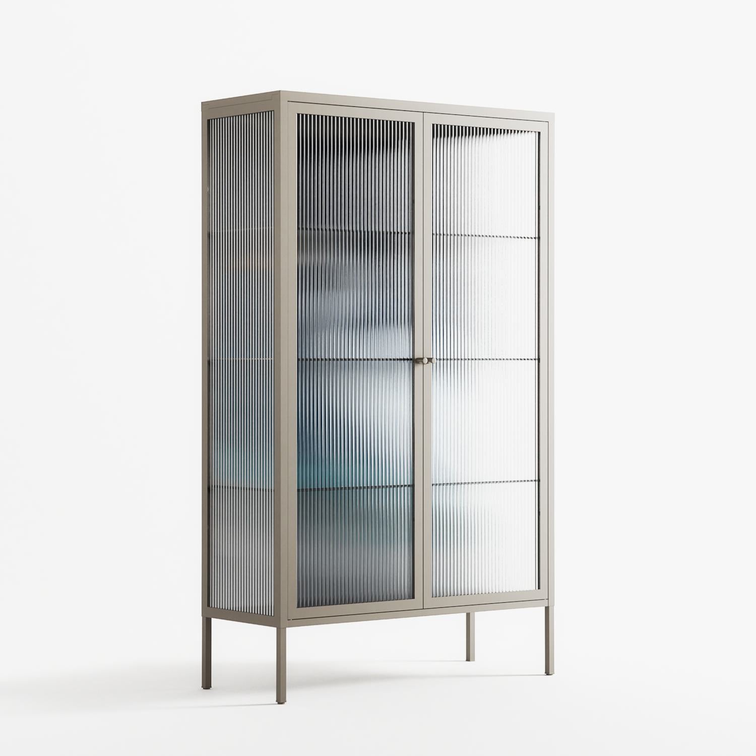 Egret - Cabinet - Katie O’Shea - Pebble - Reeded glass
