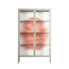 Orange Flowers 1 - Cabinet - Katie O’Shea - Pebble - Reeded glass