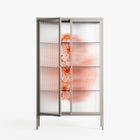 Orange Flowers 1 - Cabinet - Katie O’Shea - Pebble - Reeded glass