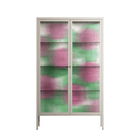 Pink Floras - Cabinet - Katie O’Shea - Pebble - Reeded glass