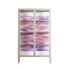 Redblooms - Cabinet - Katie O’Shea - Pebble - Reeded glass
