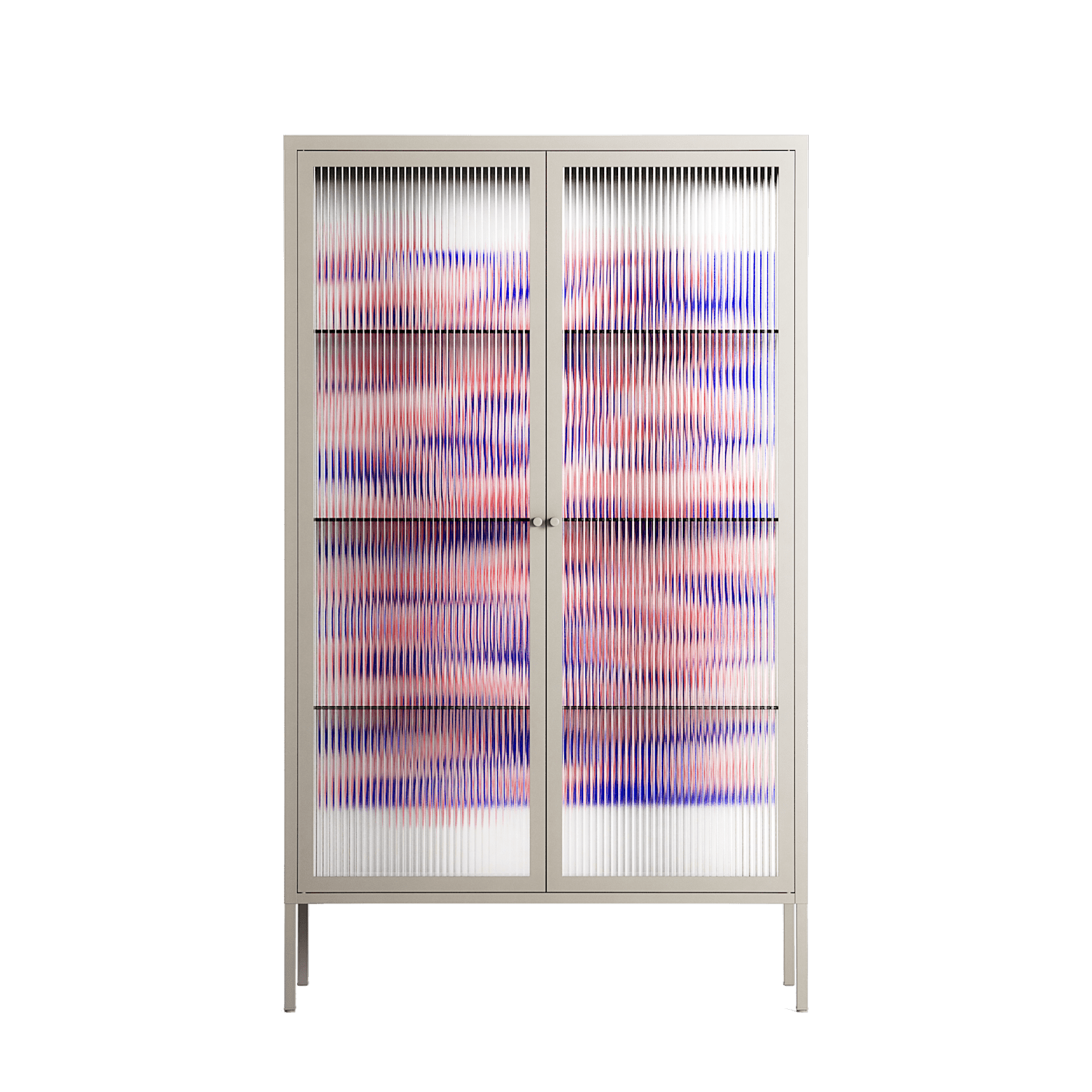 Redblooms - Cabinet - Katie O’Shea - Pebble - Reeded glass