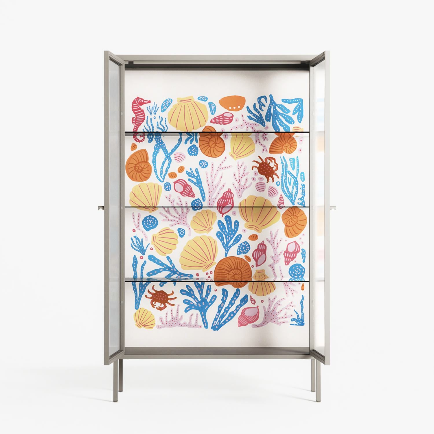 Sea Critters - Cabinet - Katie O’Shea - Pebble - Reeded glass