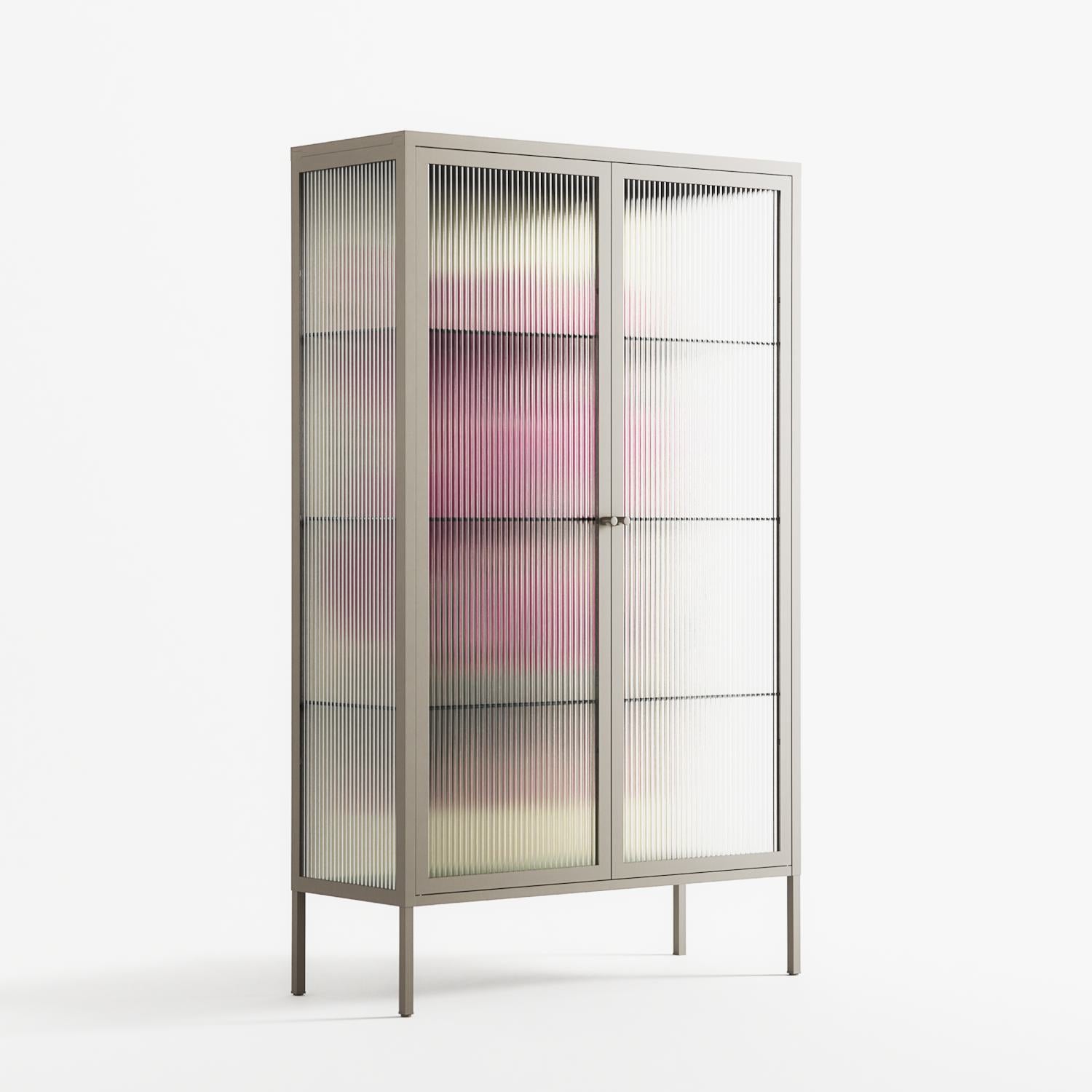 Tulips - Cabinet - Katie O’Shea - Pebble - Reeded glass