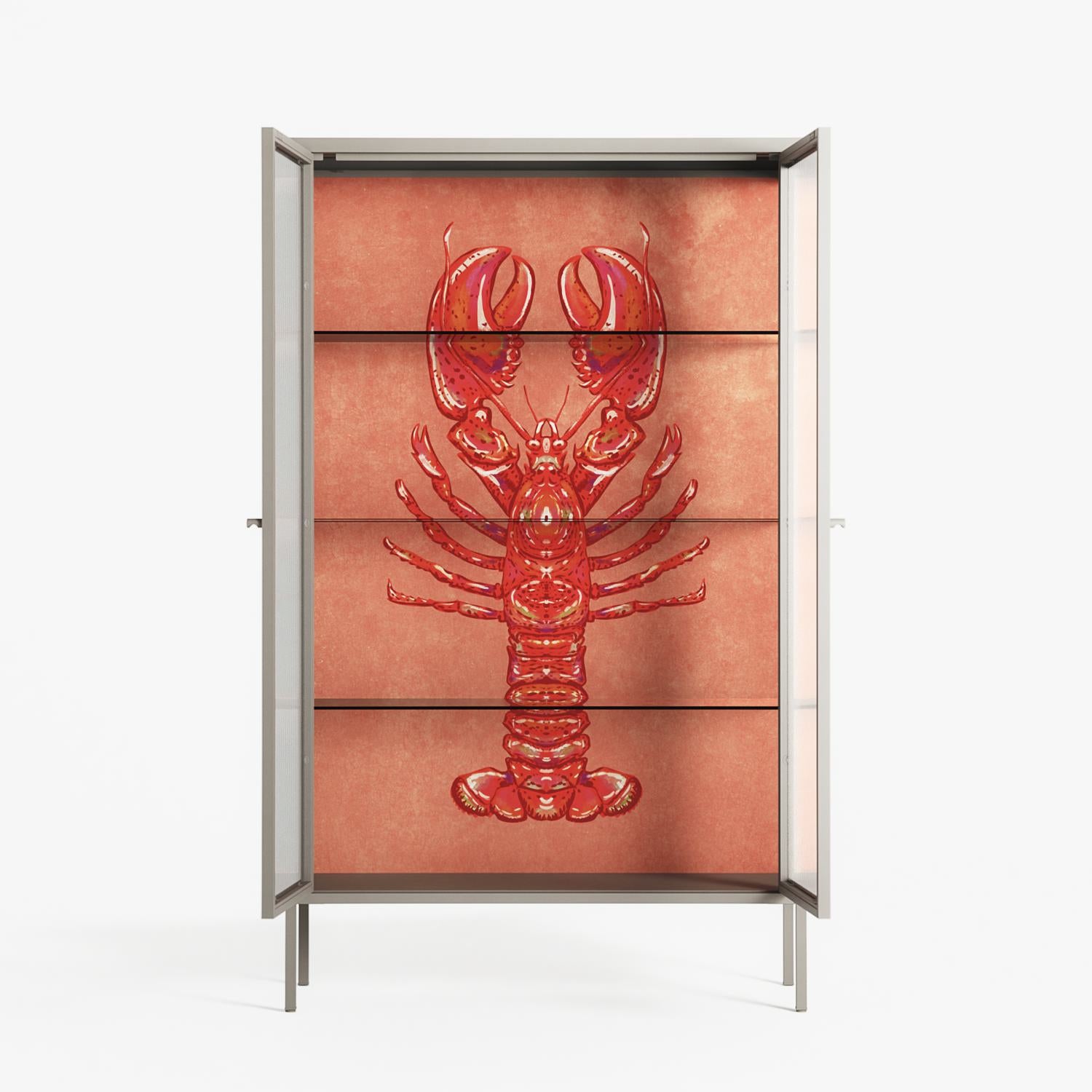 Lobster - Cabinet - Raissa Oltmanns - Pebble - Reeded glass