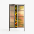 Twins - Cabinet - Raissa Oltmanns - Pebble - Reeded glass